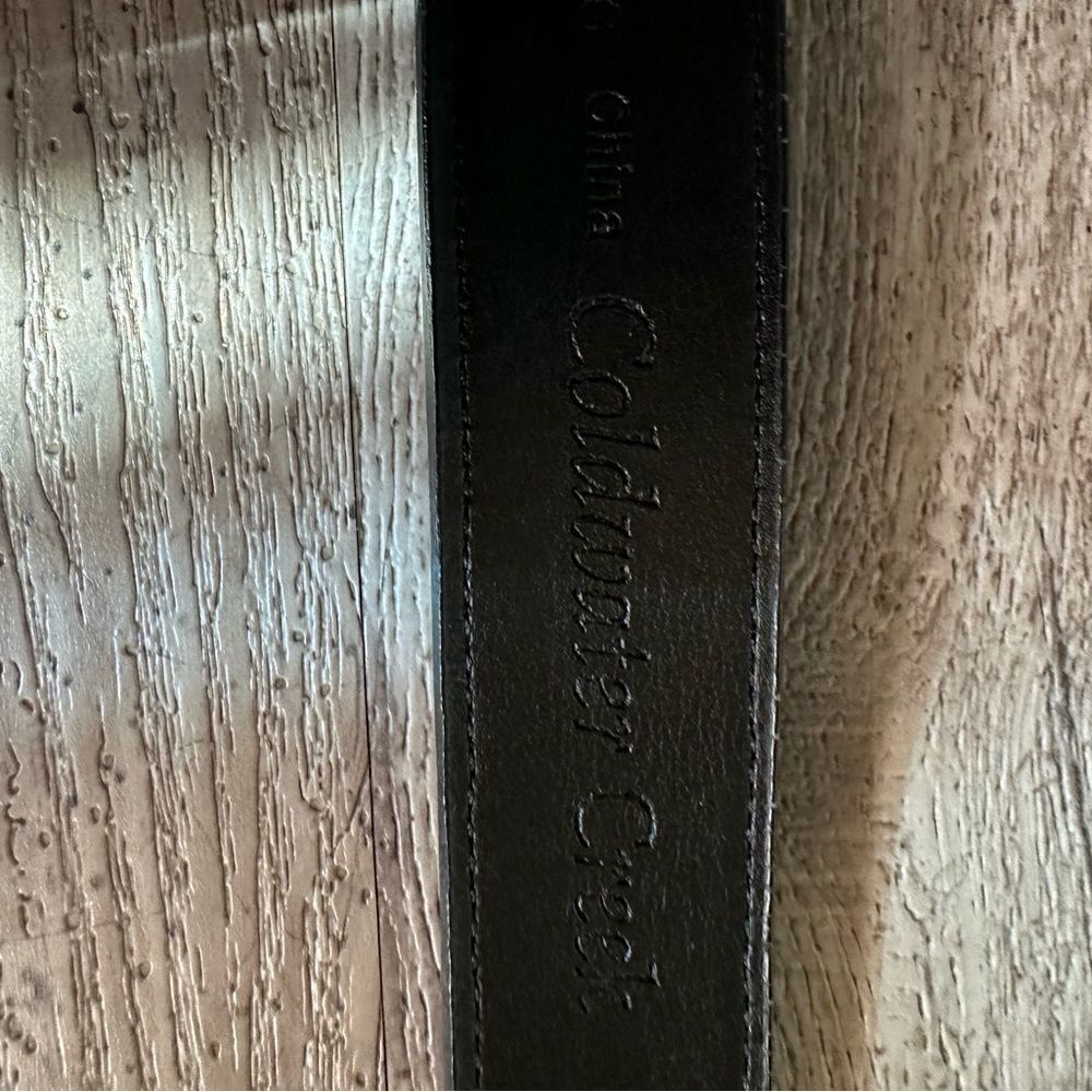 Coldwater Creek Adjustable Leather Belt - Picture 7 of 8
